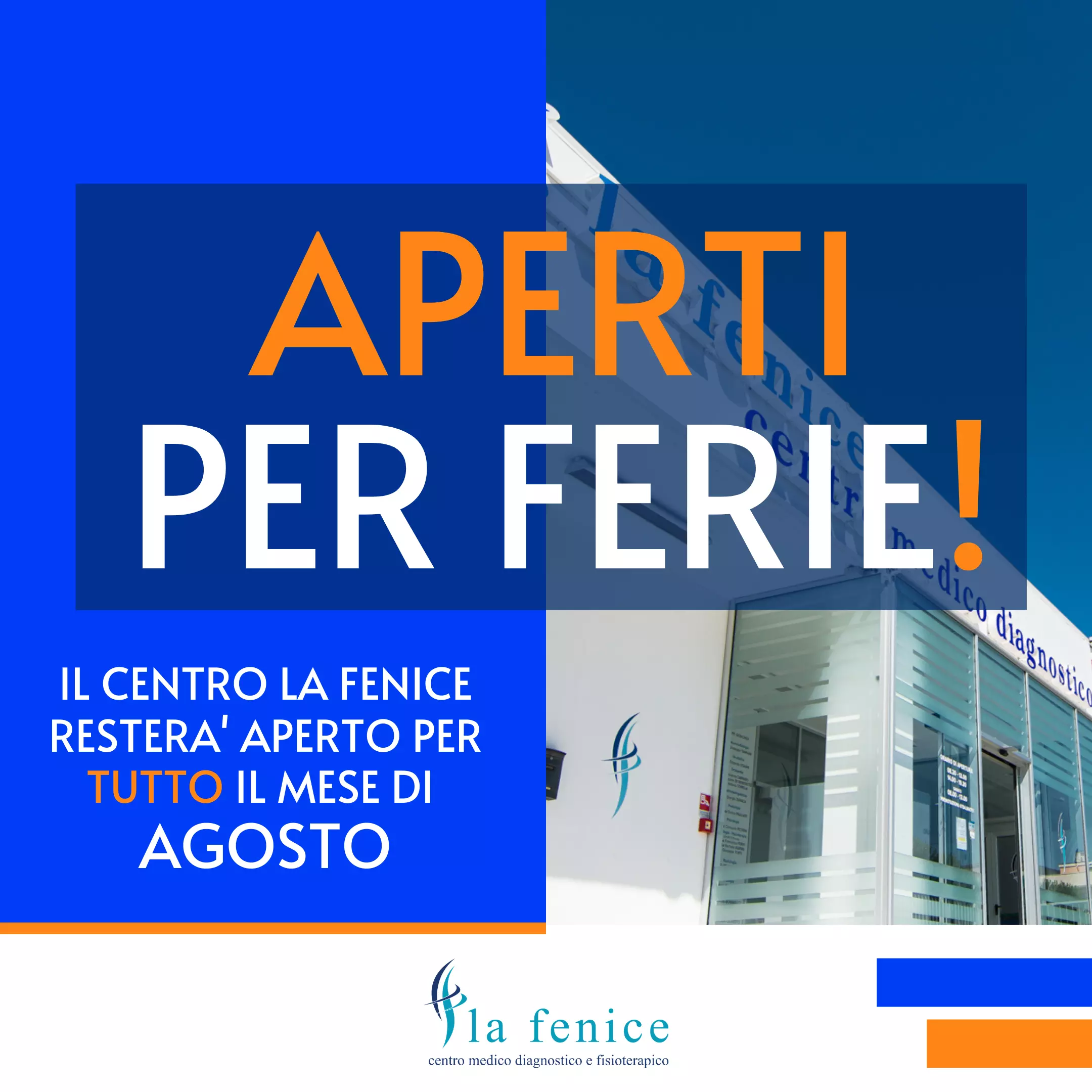 La Fenice aperto ad Agosto